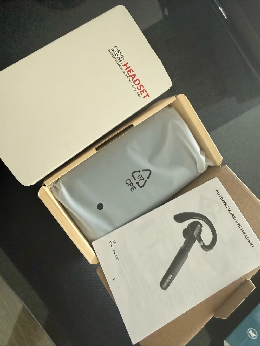 ICOMTOFIT Bluetooth Headset, Wireless Bluetooth Earpiece V5.0 Hands-Free NEW